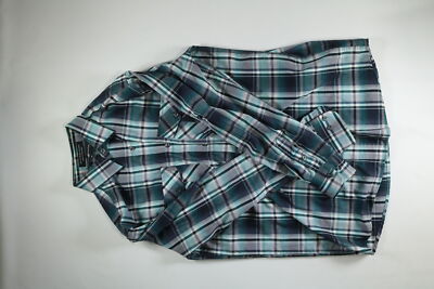 Mens Beverly Hills Polo Club Green Button Down Size M Medium EUC