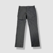 Perry Ellis Portfolio Men's Black Slim-Fit Heathered Dress Pants Size 34x34