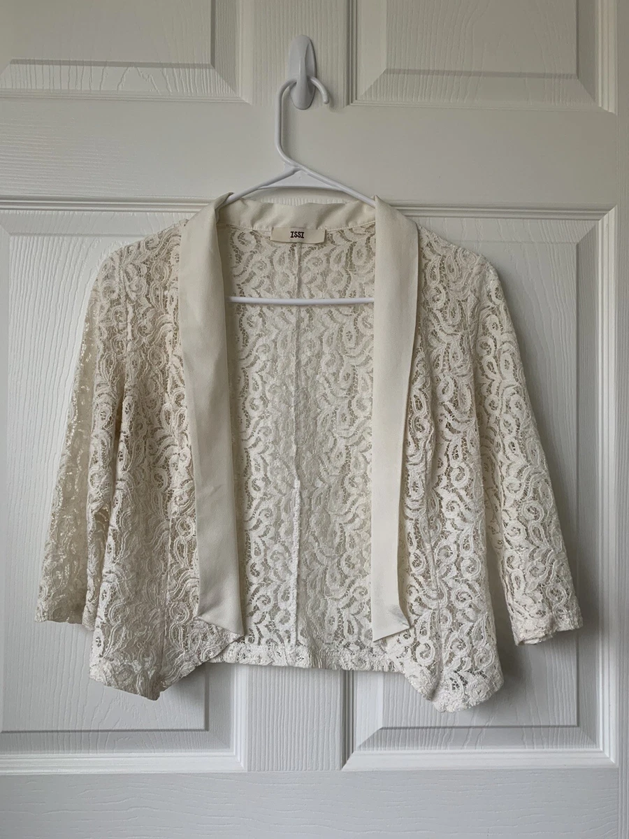 Cream lace best sale jacket