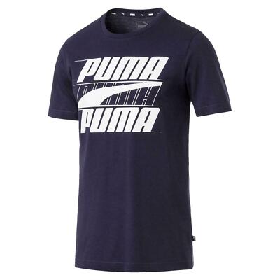 PUMA REBEL T-SHIRT HERREN RUNDHALS BAUMWOLLE OBERTEILE PUMA TEE GR: S-2XL KURZARM