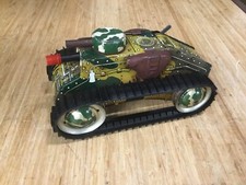 VINTAGE MARX JUMPIN JEEP WIND UP TOY EUC