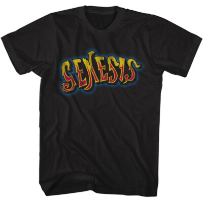 Genesis Color Logo Phil Collins Men's T Shirt English Rock Band Tour Music Merch