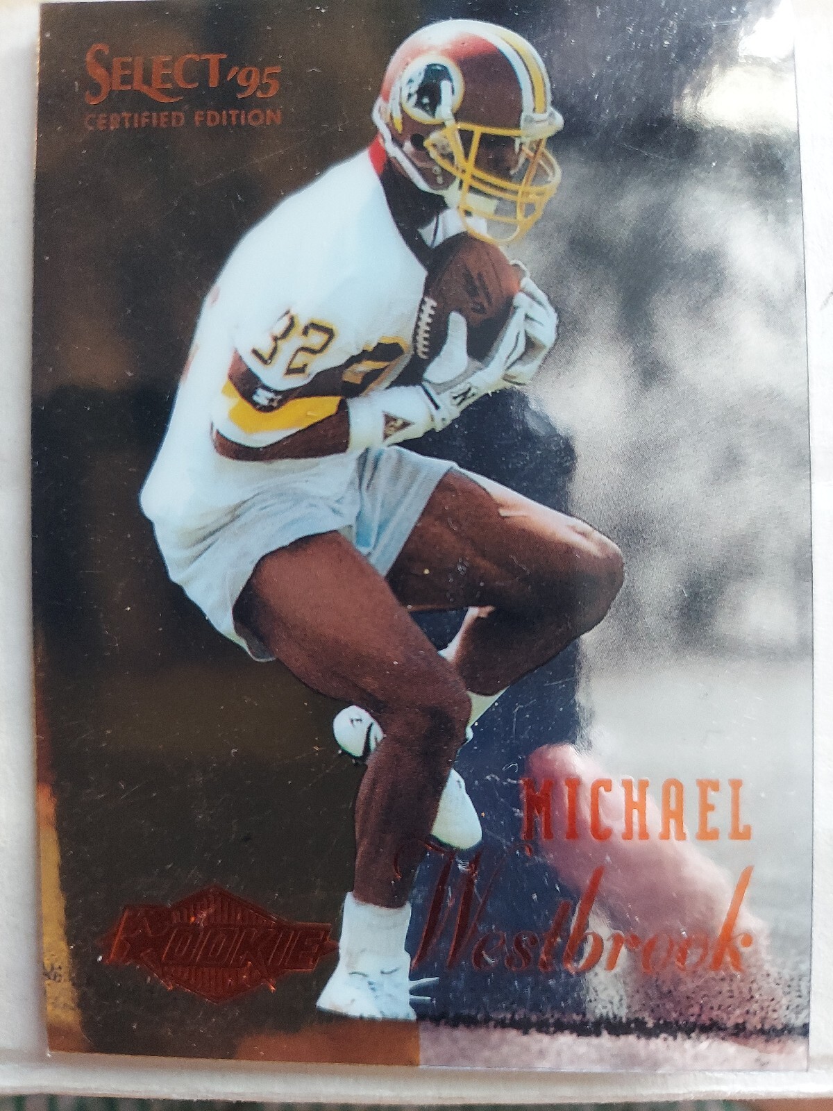 MICHAEL WESTBROOK 1995 SELECT CERTIFIED EDITION RC ROOKIE CARD # 106 