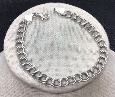 Vintage Sterling Silver 925 Chain Bracelet 7 Vintage Sterling Silver 925 Chain Bracelet 7