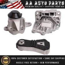 3X Engine Motor & Transmission Mount for 2016-2019 Ford Explorer V6 3.5L AUTO