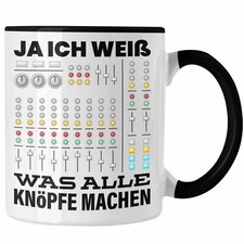 Trendation - Tonmeister Tasse Geschenk Tontechniker Ja Ich Weiß Was Alle Knöpfe