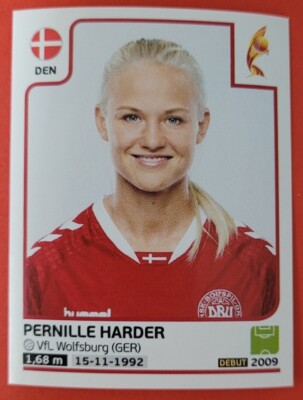 Panini EM 2017 UEFA Women´s Euro Sticker Nr. 72 Pernille Harder Dänemark Denmark