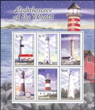 Grenada 2001 Lighthouses/Maritime/Safety/Buildings/Architecture 6v sht (n41510k)
