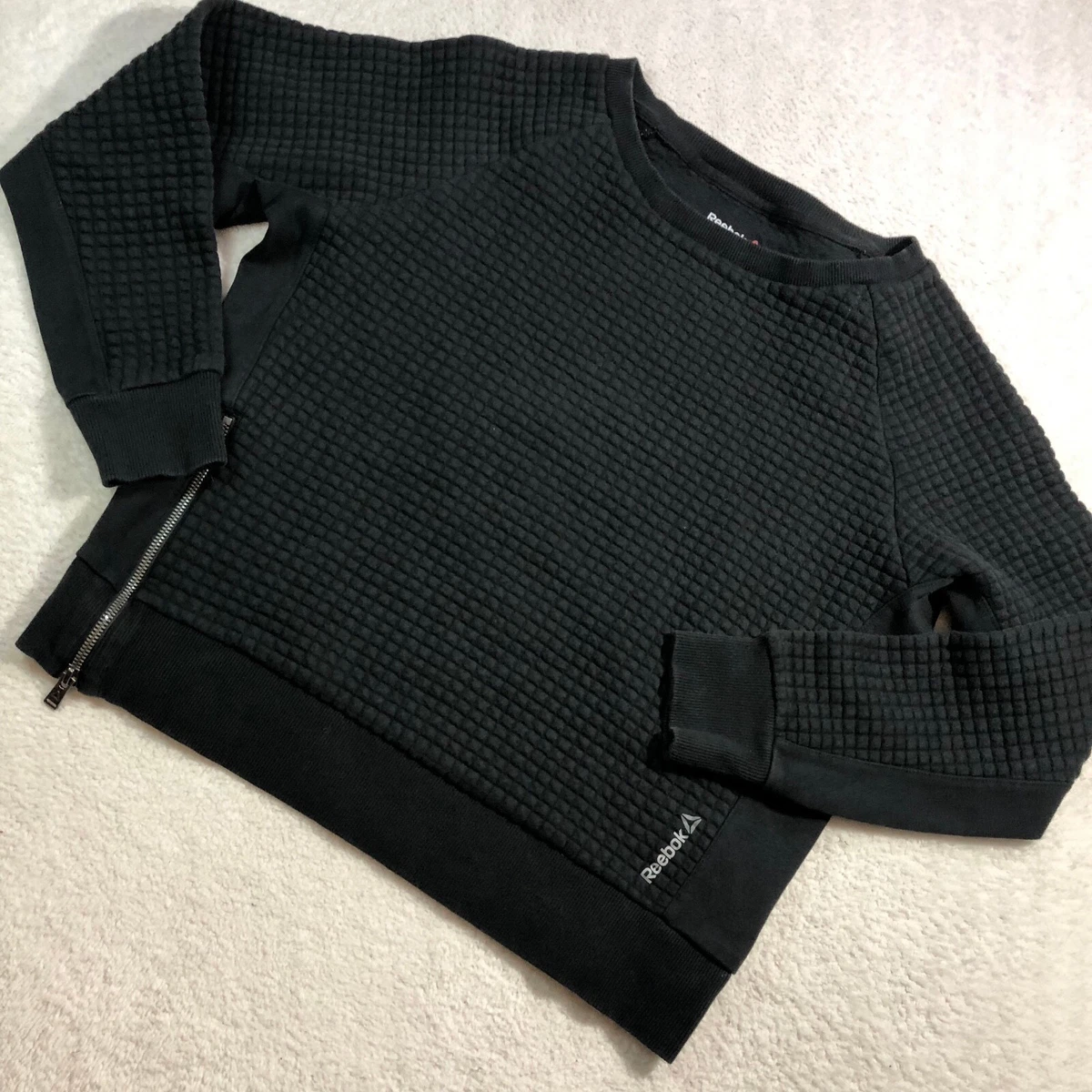 Reebok store quilted sweatshirt