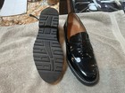 $140 Franco Sarto Cassandra Black Patent Sz 9.5 LUG Loafers Preppy Academia — photo 4