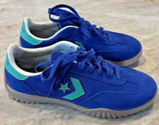 Converse Run Star Trainer Low Top Unisex Women's 6.5 Blue/Apex Green Egret