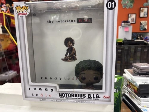 Notorious BIG Funko Pop 01 Album Cover Ready to Die Vinyl Figure Biggy B.I.G