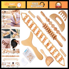 7-in-1 Wood Therapy Massage Tools for Lymphatic Drainage  Muscle Pain Relief 