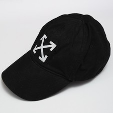 Off White Permanent Arrow Baseball Cap Black