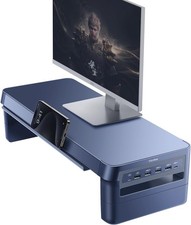Desk Computer Monitor Stand Laptop Desk Shelf Monitor Riser 21.6 inches USB Hub