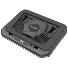 DESKLOGICS Laptop Cooling Pad with 6 RGB Modes, Quiet 800-2600 RPM Adjustable...