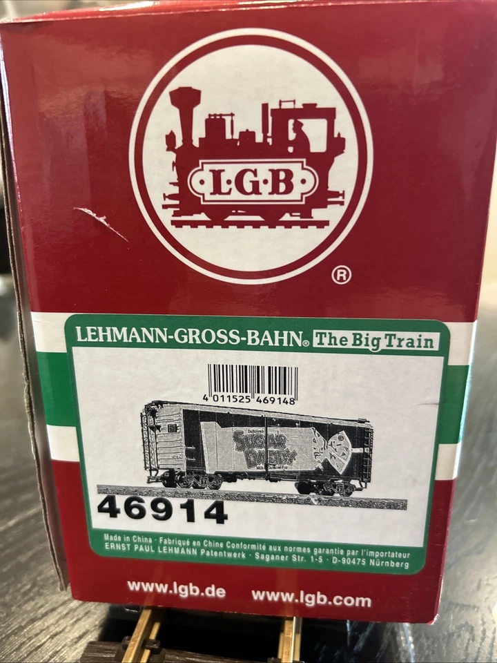 LGB 46914 Sugar Daddy Milk Caramel Pop Steel Box Car G-Scale - Image 2 of 4