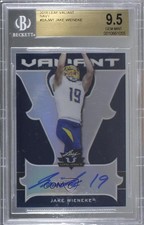 2018 Leaf Valiant Navy 4/25 Jake Wieneke #BA-JW1 BGS 9.5 GEM MINT Auto 0a2