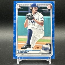 Hunter Barnhart 2020 Bowman 1st Draft Blue Parallel /150 Tampa Bay Rays BD-66