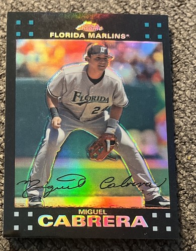 Miguel Cabrera [Refractor] #25 2007 Topps Chrome card