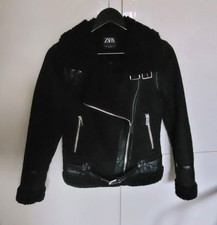 Zara Bikerjacke mit Teddyfell Gr. XS
