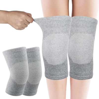 Bamboo Knee Sleeve, Elastic Compression Knee Brace Breathable Knees Pads Leg Sle - Image 1 of 4