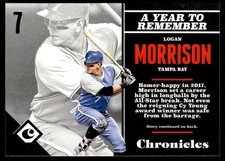 2017 Panini Chronicles Logan Morrison Tampa Bay Rays #45