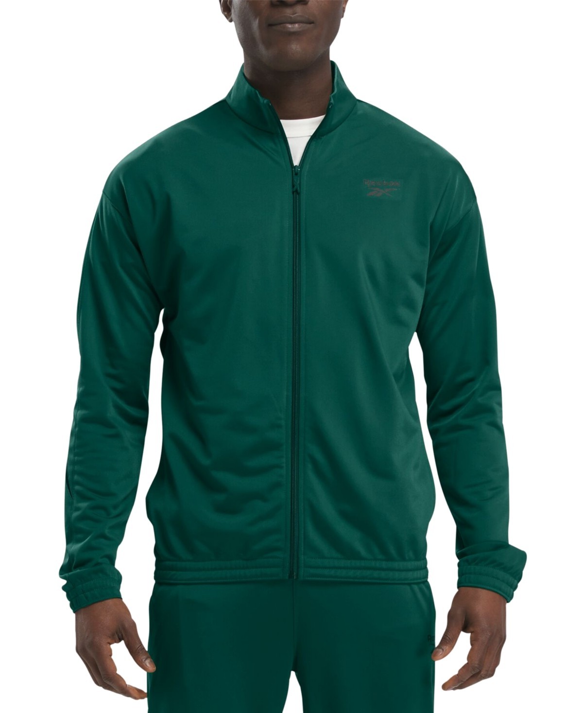 Reebok Men Regular fit Track Jacket Coat Medium Green Solid 4590₽