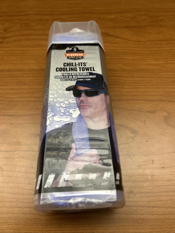 Hyper-Evaporative PVA Cooling Towel - Blue 13x29.5 inches for Heat Stress Relief