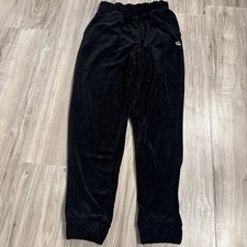 Juicy Couture Velour Velvet Black Joggers Girls XL Size 16