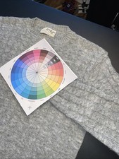 Lord Jeff Sweater Vintage Large Gray Cable Knit Orlon Acrylic Made USA Perfect 