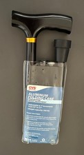 Aluminum Folding Cane by CVS Black Color Adjustable New