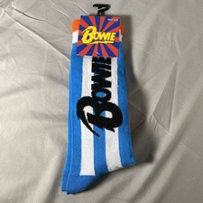 DAVID BOWIE - Men's crew socks - size 7-12 - NWT - Cool
