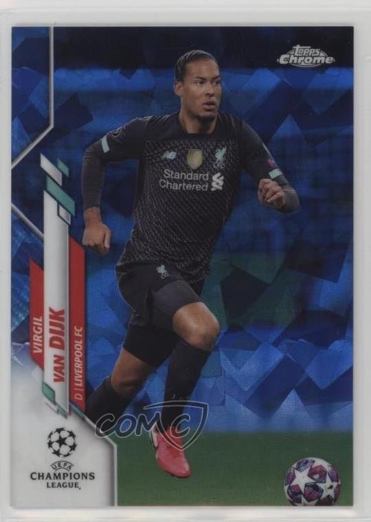 2019 Topps Chrome UCL Sapphire Edition Image Variation Virgil Van Dijk #50 16i3