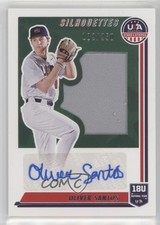 2022 Panini USA Baseball Stars & Stripes 182/250 Oliver Santos #SIL-OS Auto tj1