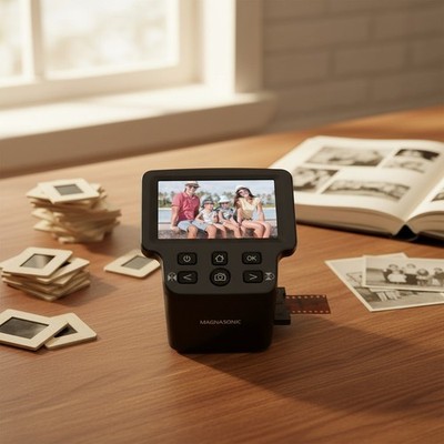 Versatile 24MP Film Scanner for 35mm & Super 8 - Directly Digitize Your Past