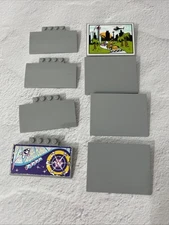 LEGO LOT LIGHT BLUISH GRAY 8 PCS RAMP SLOPE 6X8 5X8 VARIETY BUILDING PIECES