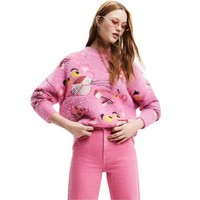 Desigual Pink Panther Damen Pullover Aus Wollmischung Rosa M