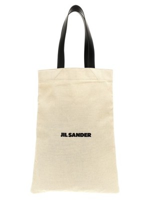 Jil Sander Bicolor Cotton Tote Bag 100% Authentic
