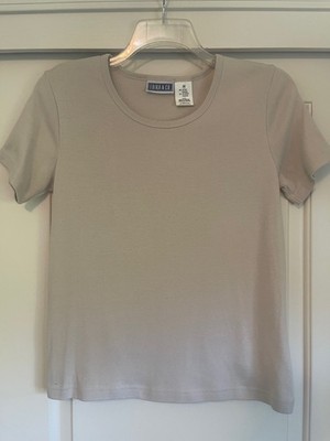 Erika & Co Women's Bage Shirt Top Size Medium