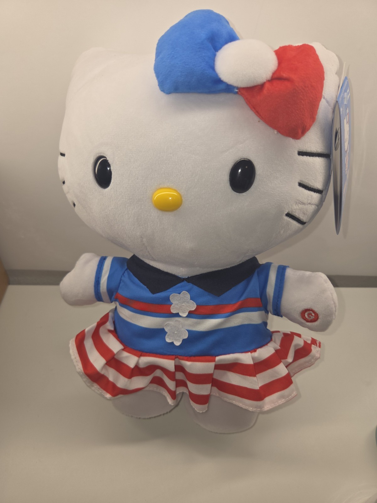 New Hello Kitty Yankee Doodle Patriotic 2026 Side Stepper Plush Musical Toy