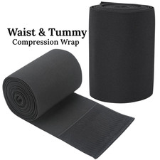 Waist Tummy Compression Wrap Trainer Band One Size Adjustable Body Shaper Belt