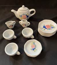 Vintage Hong Hua Craft China Miniature Tea Set 14 Pieces