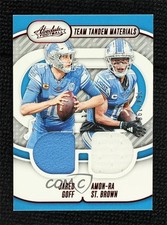 2024 Panini Absolute Team Tandem Materials /199 Jared Goff Amon-Ra St Brown 1o64