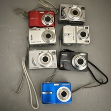Lot Of 7 Digital Cameras - All Being Sold For PARTS OR REPAR ONLY