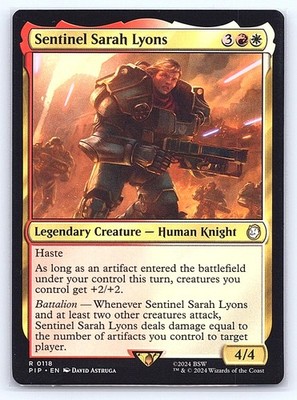 Sentinel Sarah Lyons 118 Rare Universes Beyond: Fallout Magic: The Gathering LP