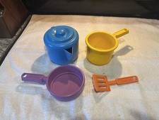 Playskool Vintage Pots Pans Tea Kettle Cookware Lot Vintage