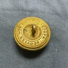 Civil War MASS VOLUNTEER MILITIA Coat Button RARE BACKMARK !!!!