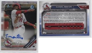 2019 Bowman Chrome Prospect Auto Refractor /499 Elehuris Montero #CPA-EM Auto