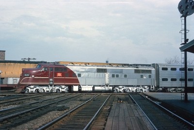 CRI&P 630 EMD E6A at Englewood Union Station, Chicago IL 1965 8,5 x 11 Photo
